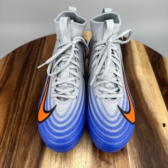 Nike Zoom Air Vapor Pro 1 Men’s Size 8 Football Cleats Blue/Gray FB3298-001 - Picture 2 of 6